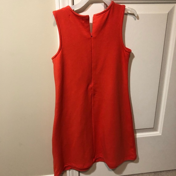 🧡Little girls orange sleeveless dress🧡 - Picture 2 of 4